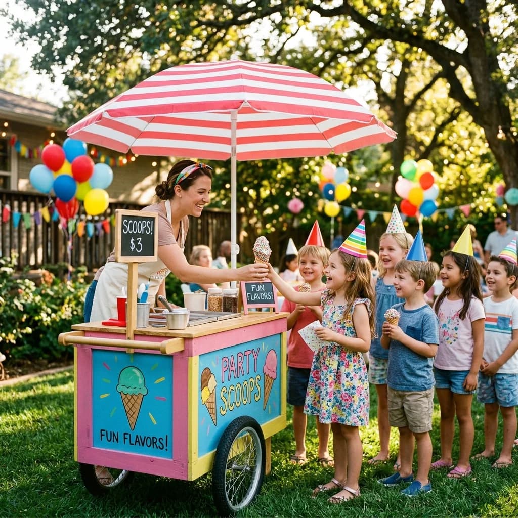 Kindergeburtstag mit Eiswagen: So wird die Party unvergesslich