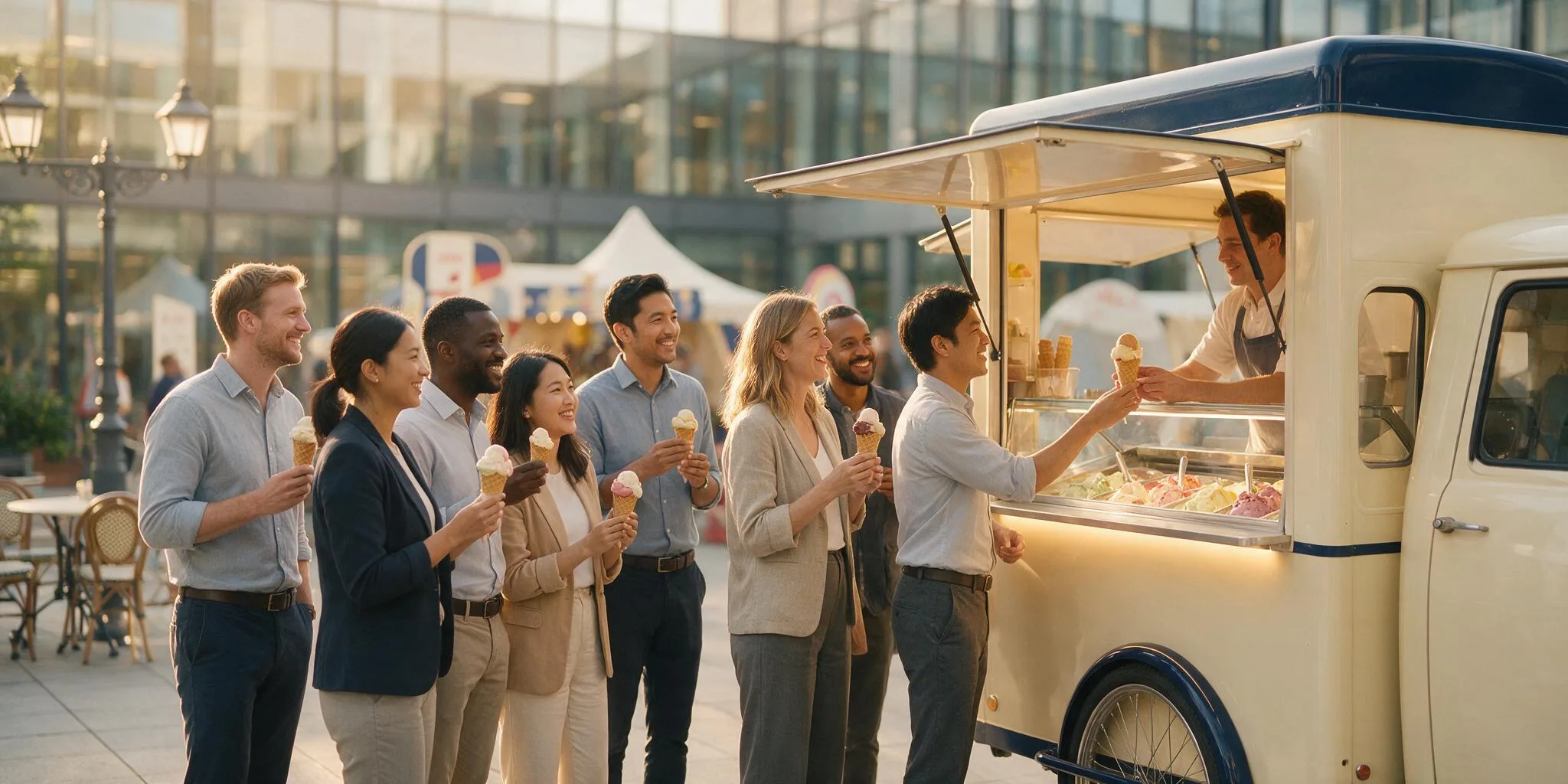 Hire an ice cream van for a corporate event – refreshment for your team