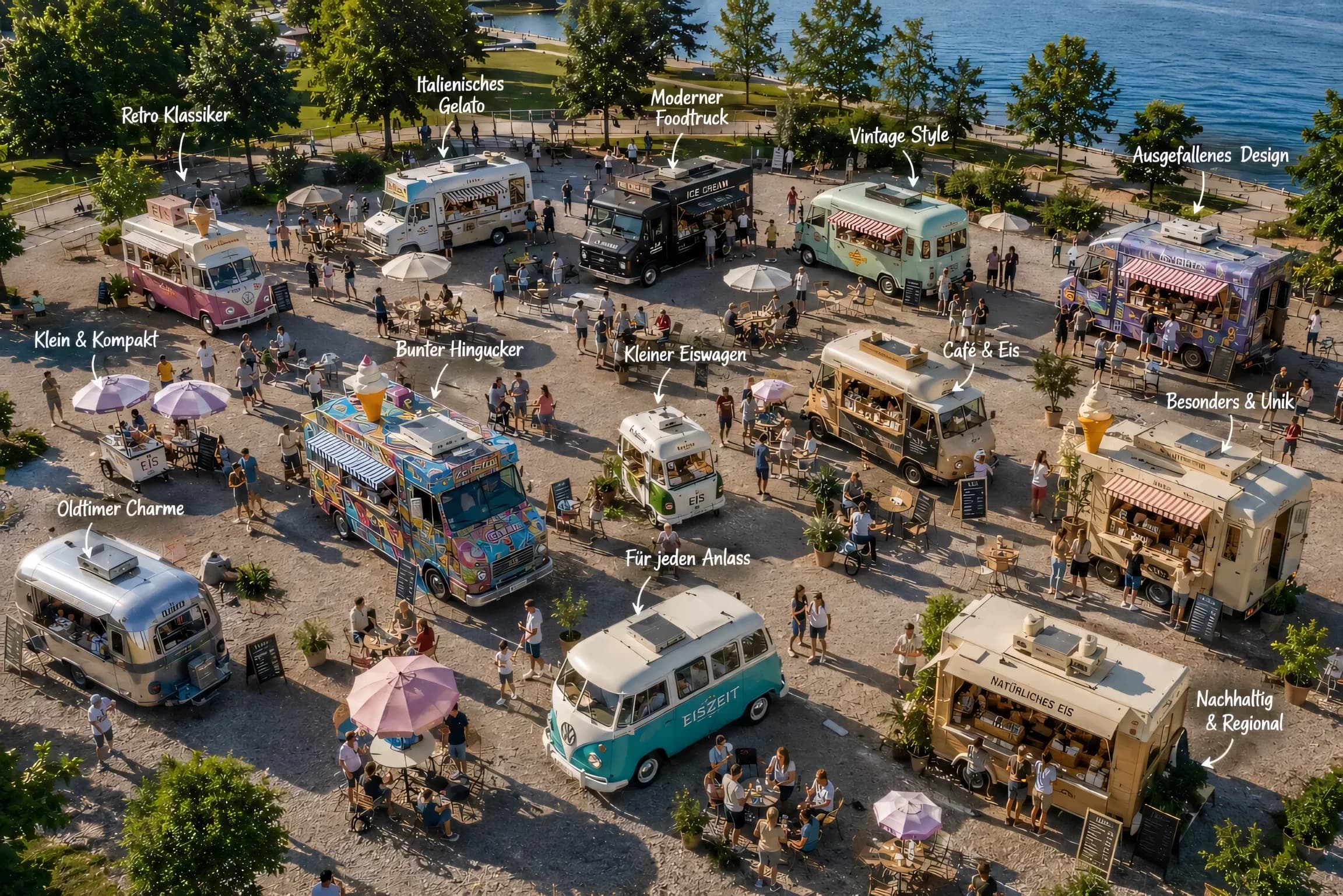 Eiswagen Flotte für Events in Hoppegarten