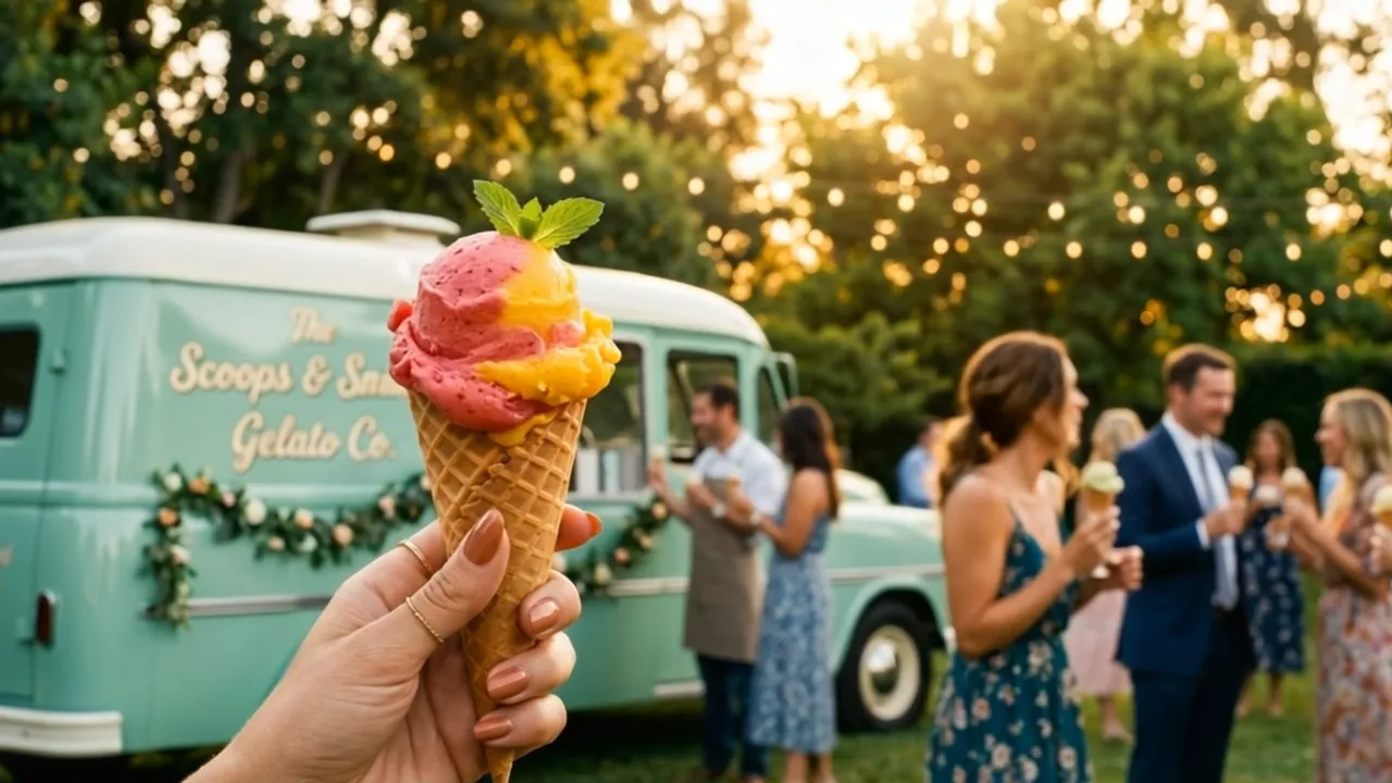 Eiswagen mieten – mobiler Eiswagen auf einem Event in Deutschland