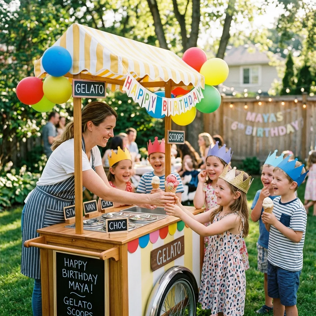 Eiswagen für Kindergeburtstag – leuchtende Kinderaugen garantiert!