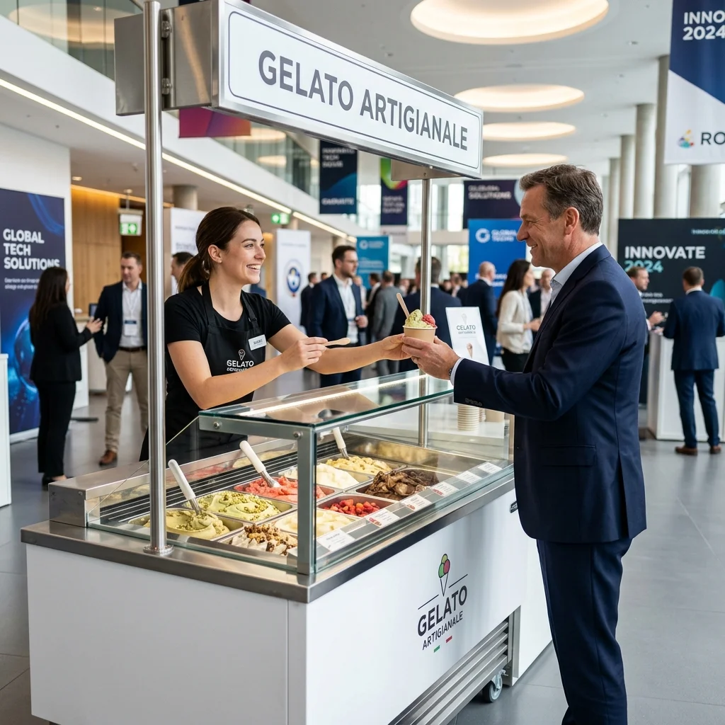 Eiswagen am Messestand – der Besuchermagnet Nr. 1